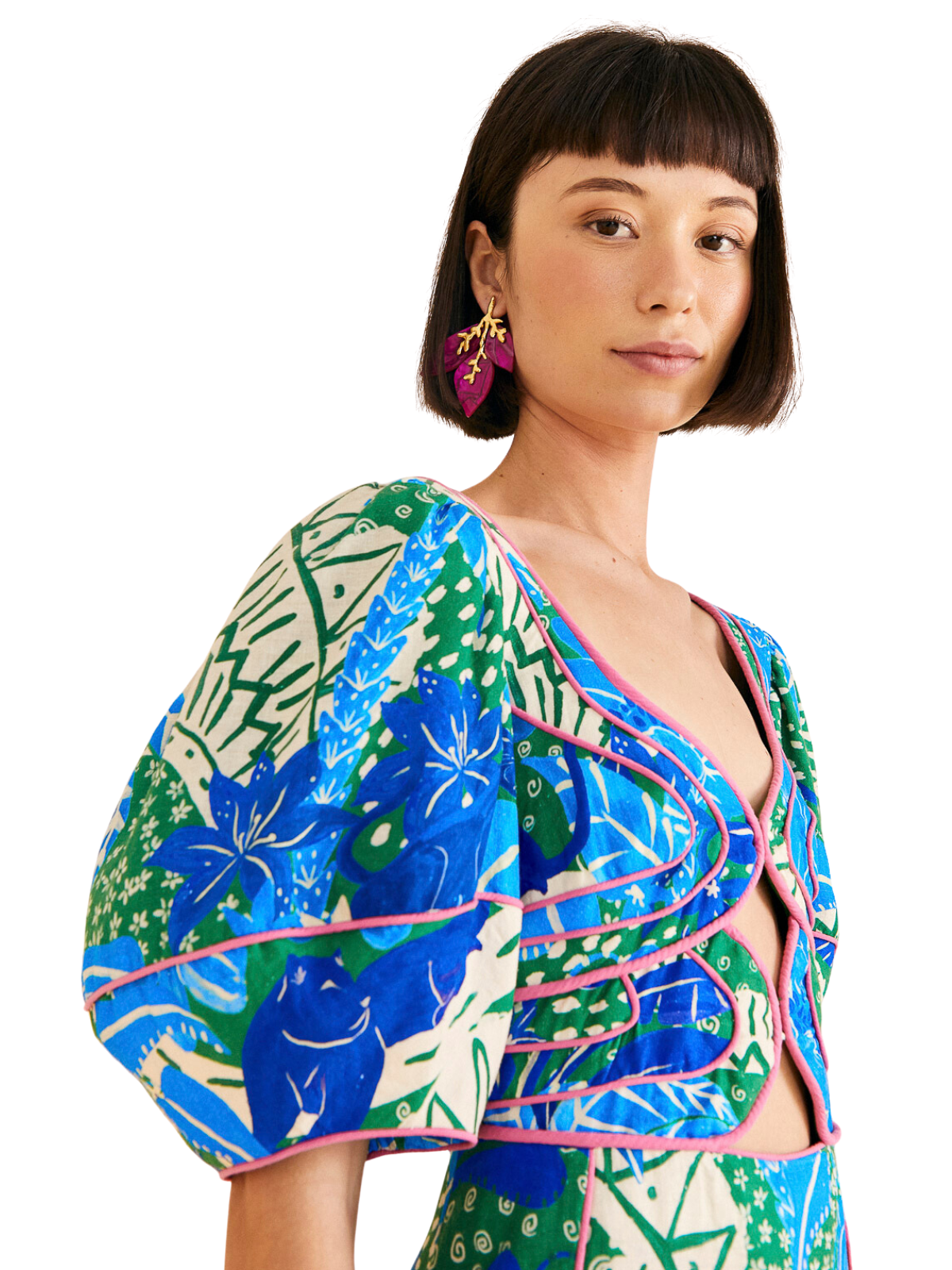 Jungle Panther Midi Dress The RiverLane Jungle Panther Midi Dress The RiverLane