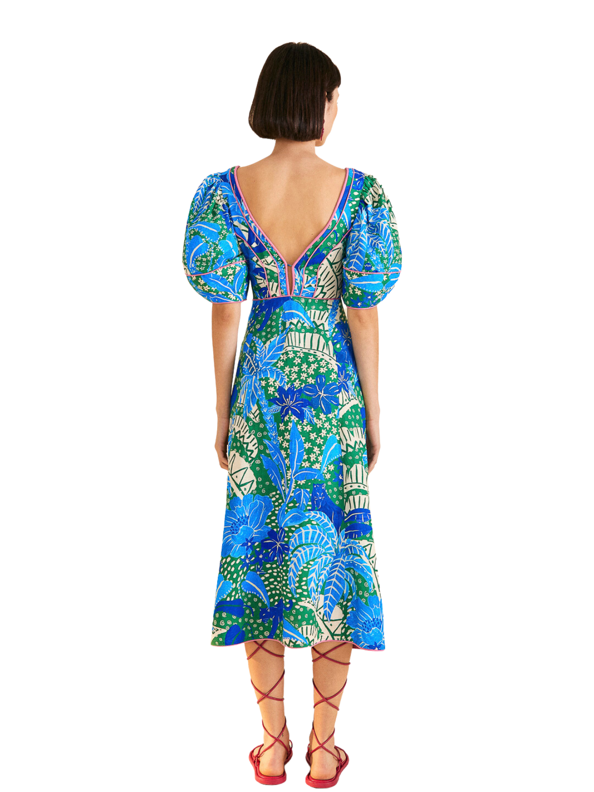 Jungle Panther Midi Dress The RiverLane Jungle Panther Midi Dress The RiverLane