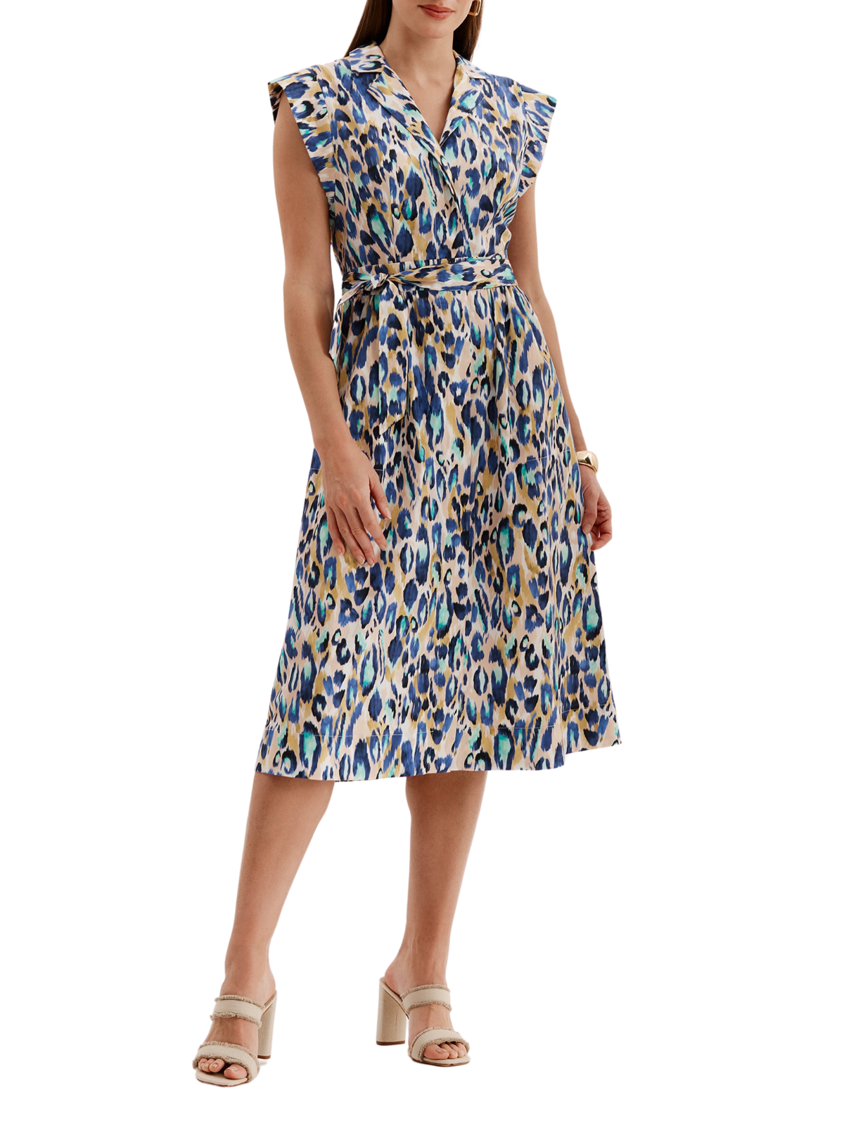 paige linen dress PAIGE Arpeggio Linen Blend Smocked Midi Dress at MarketFair Shoppes in Princeton, NJ