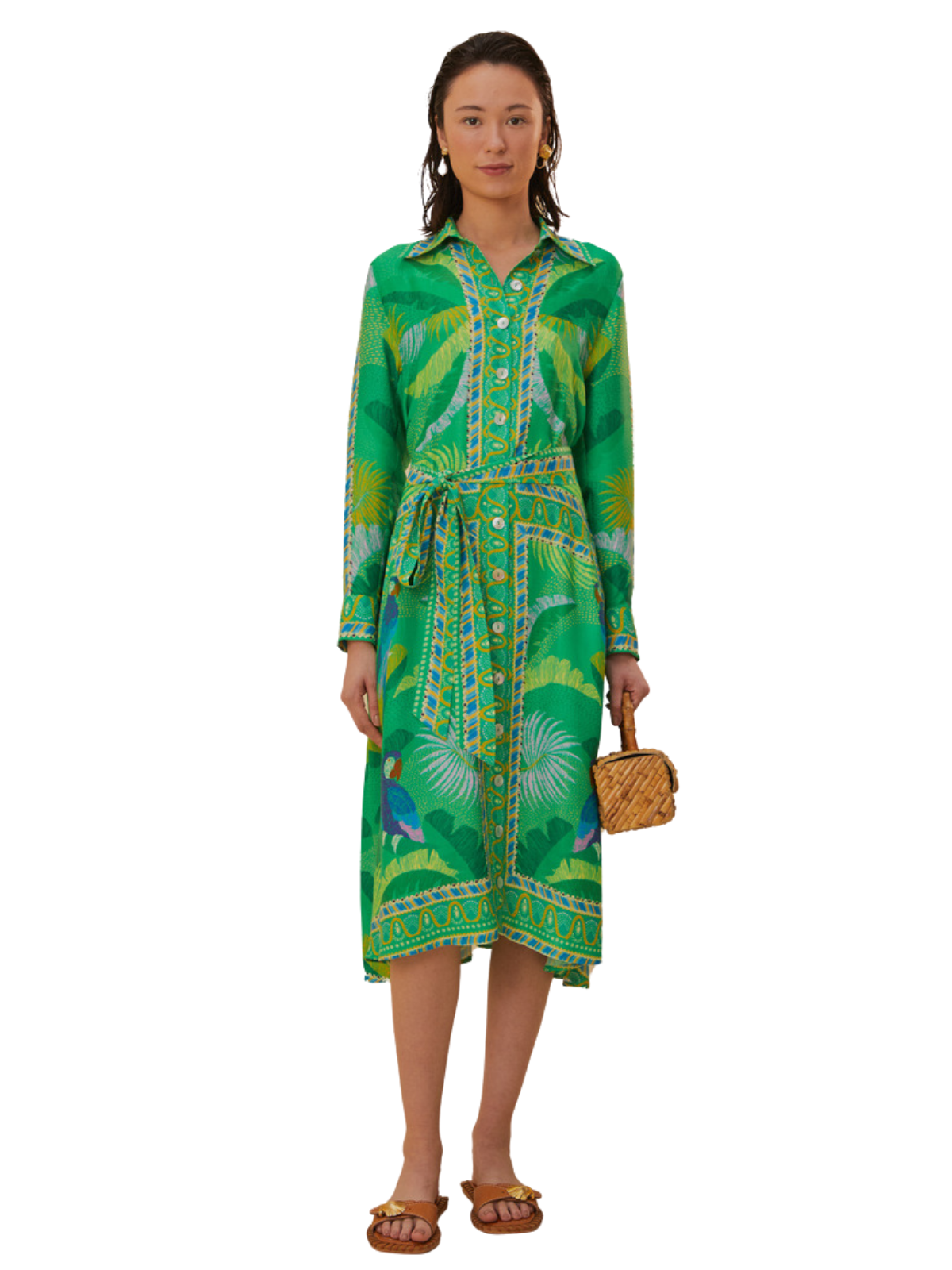 macaw scarf maxi dress outfitsbynikkibeville on LTK