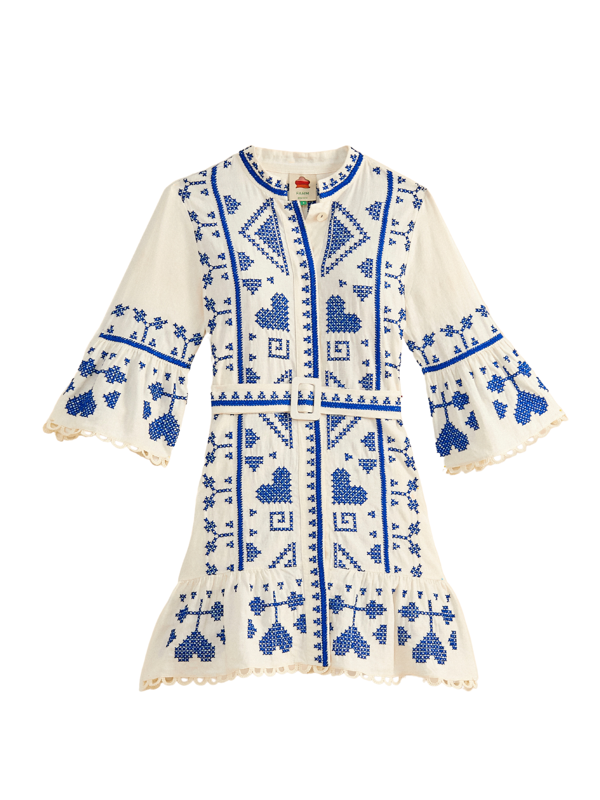 Cross Stitch Mini Dress The RiverLane Cross Stitch Mini Dress The RiverLane