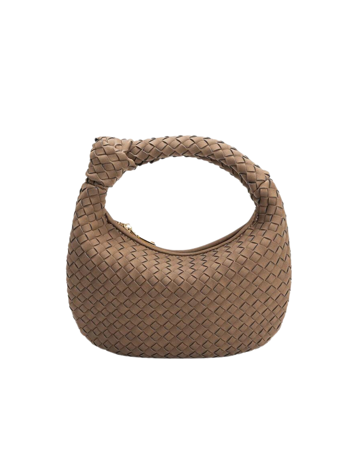 Vintage BOTTEGA VENETA Intrecciato Brown Woven Leather with Flower detail, Moonstone Vintage