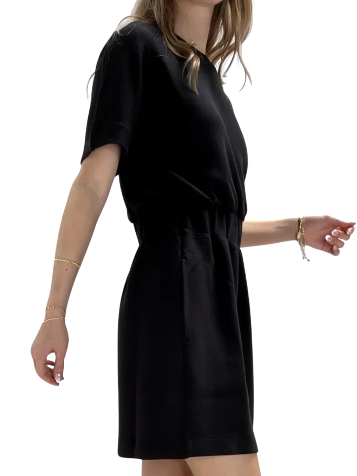cinched t shirt dress Monki cinched waist T-shirt mini dress in light pink