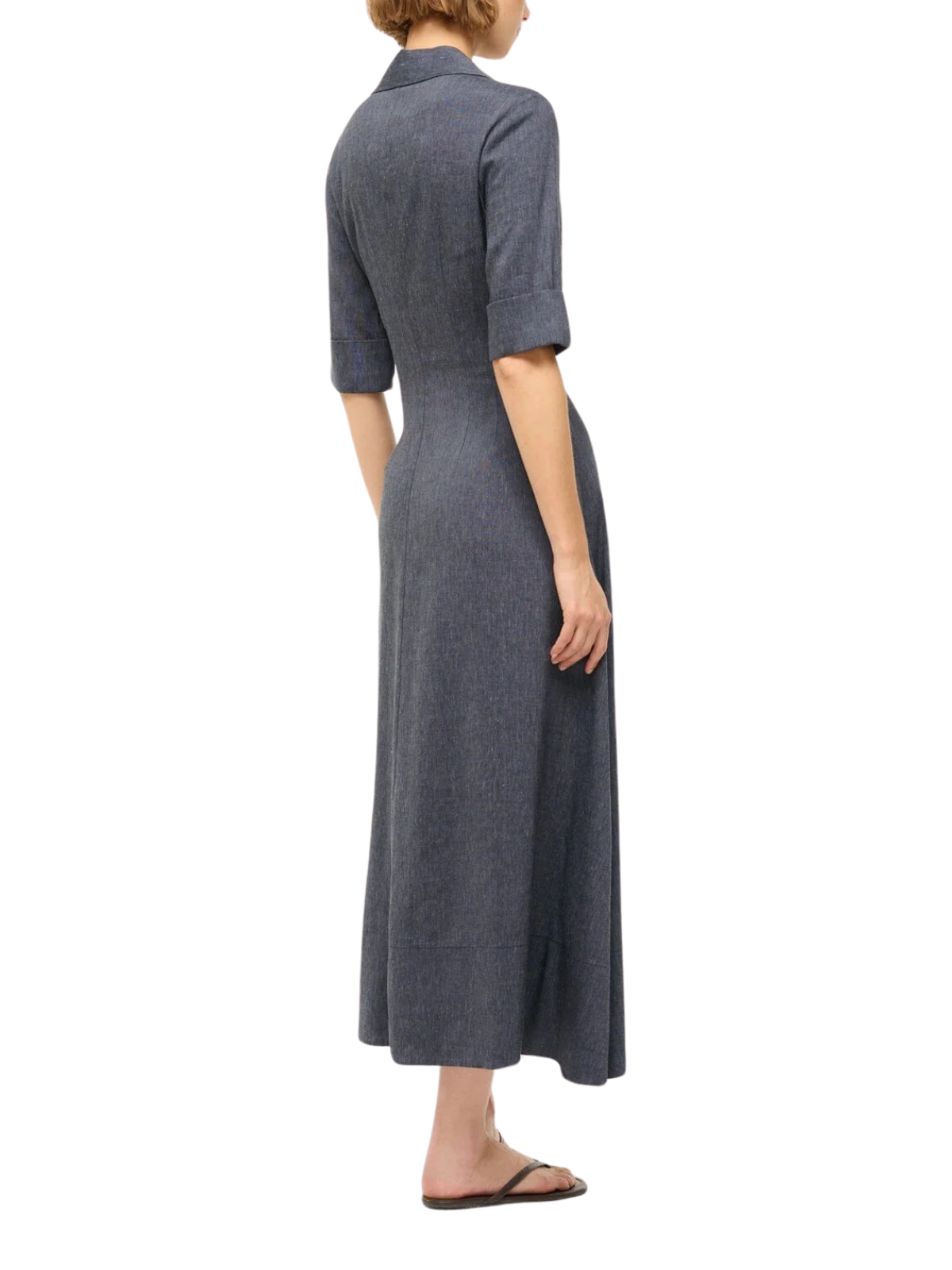 Chambray Joan Linen Dress The RiverLane Chambray Joan Linen Dress The RiverLane