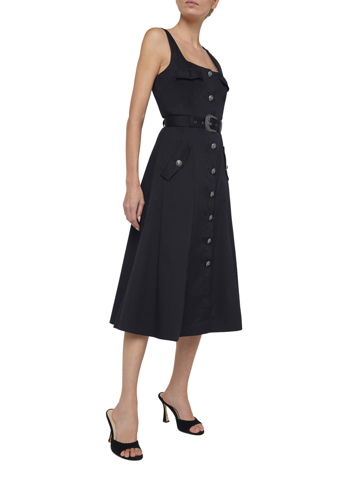 Tazia Scoop Neck A Line Dress The RiverLane Tazia Scoop Neck A Line Dress The RiverLane