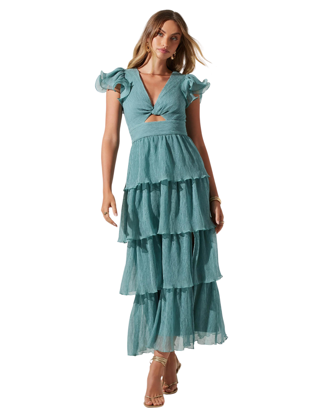 emporia maxi dress ASTR The Label Emporia Tiered Chiffon Maxi Dress