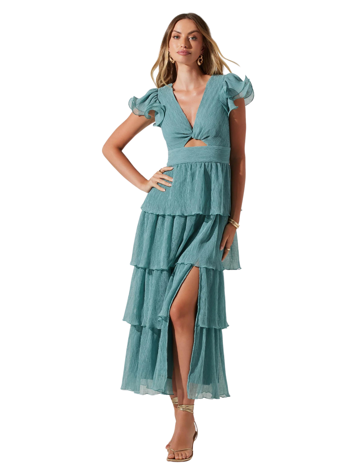 emporia tiered tulle midi dress Emporia Tiered Tulle Midi Dress