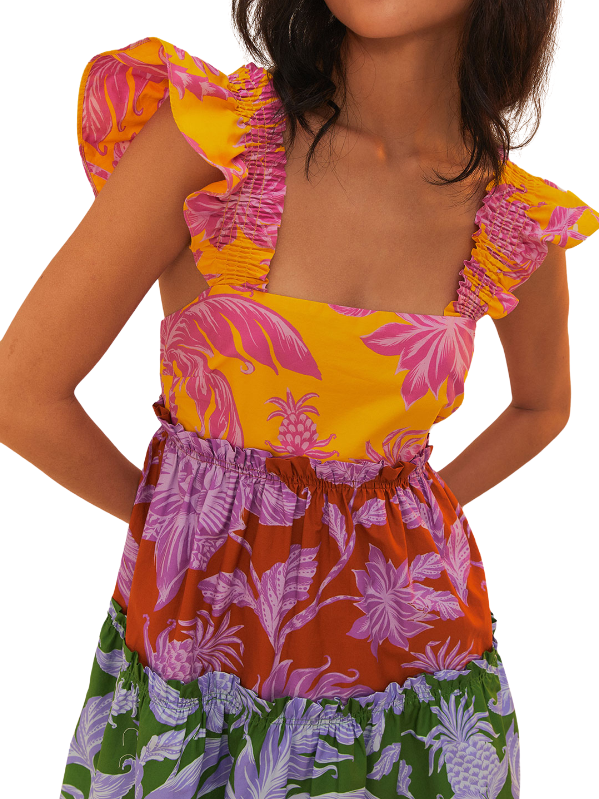 Floral Tropical Swing Dress Women's 100% Cotton Mini Dresses Nordstrom Rack Floral Tropical Swing Dress Women's 100% Cotton Mini Dresses Nordstrom Rack