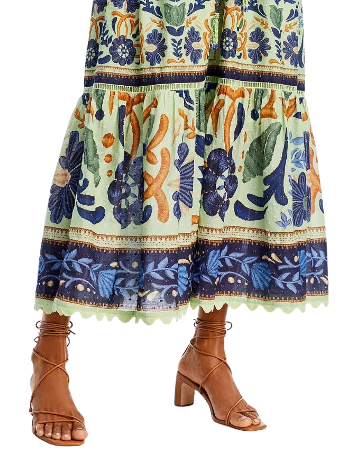Ocean Tapestry Green Maxi Dress The RiverLane Ocean Tapestry Green Maxi Dress The RiverLane