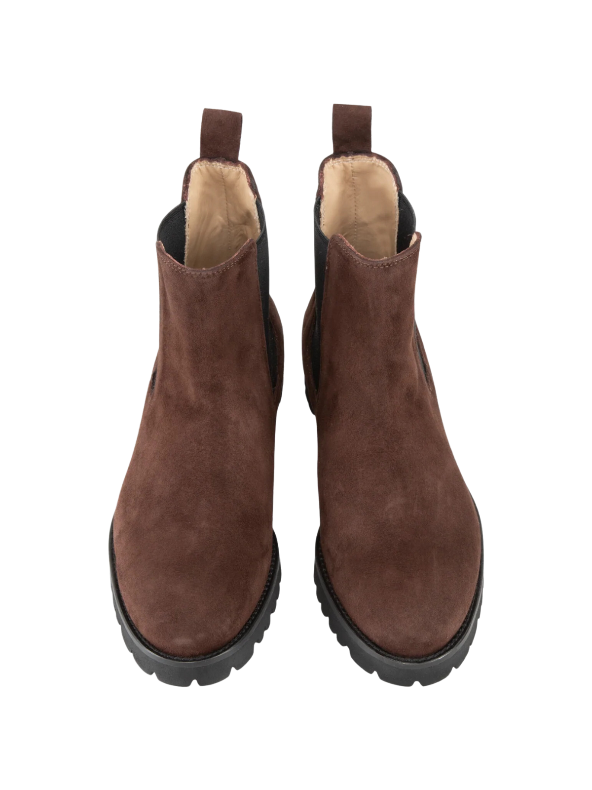 Chocolate Suede Lug Sole Chelsea Boot The RiverLane