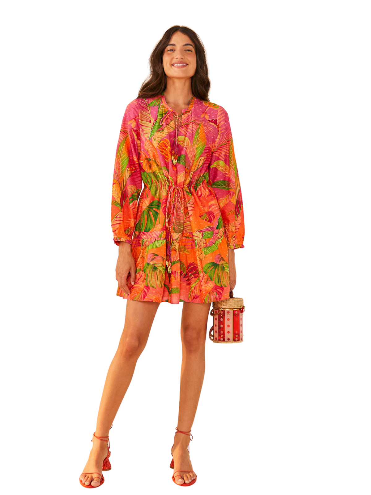 Ombre Forest Mini Dress The RiverLane Ombre Forest Mini Dress The RiverLane