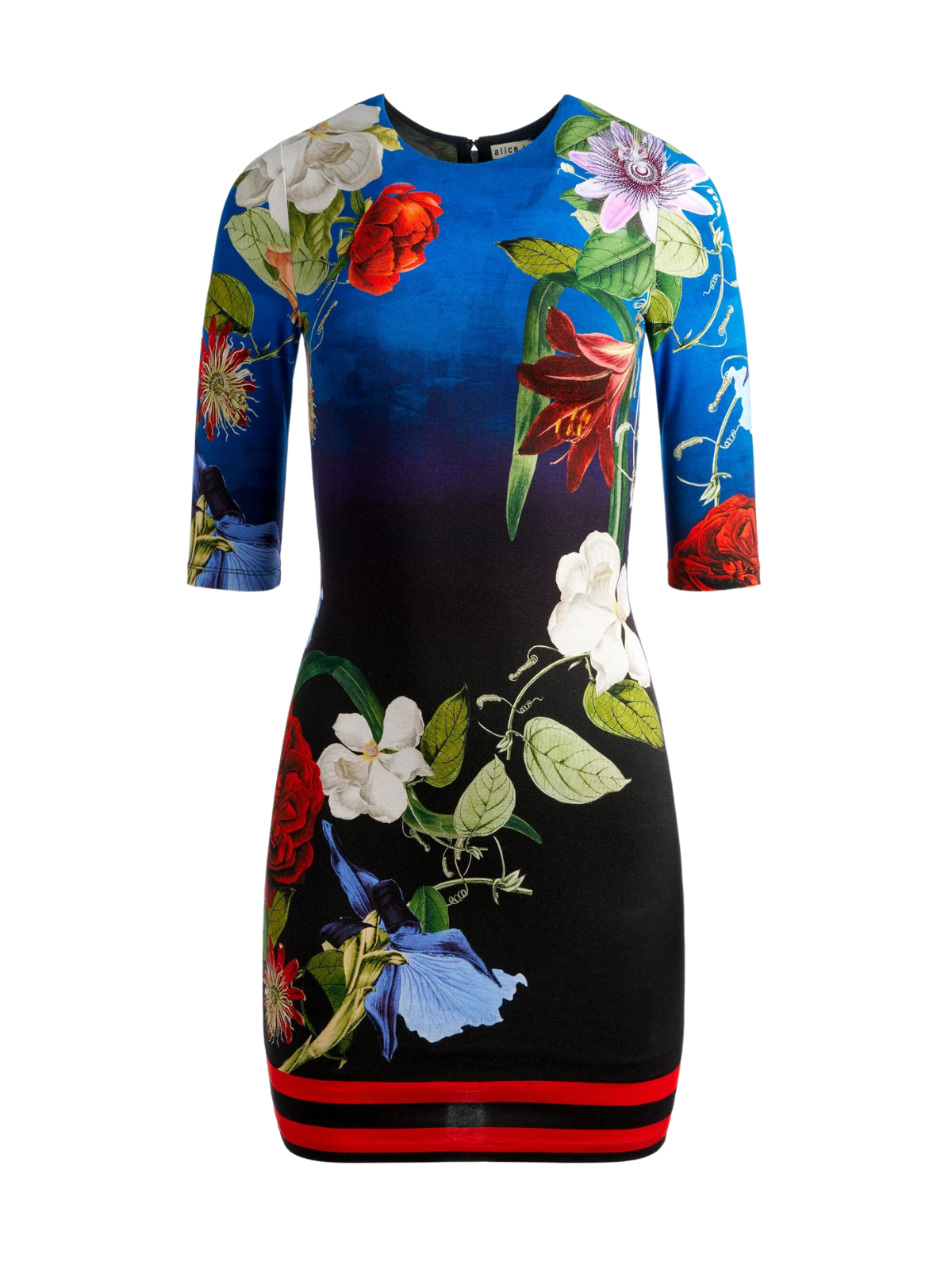 alice and olivia delora mini dress DELORA MINI DRESS in REGAL RETREAT