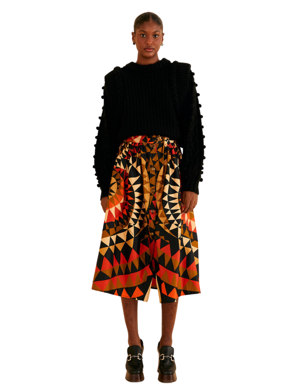 Black heart midi skirt best sale