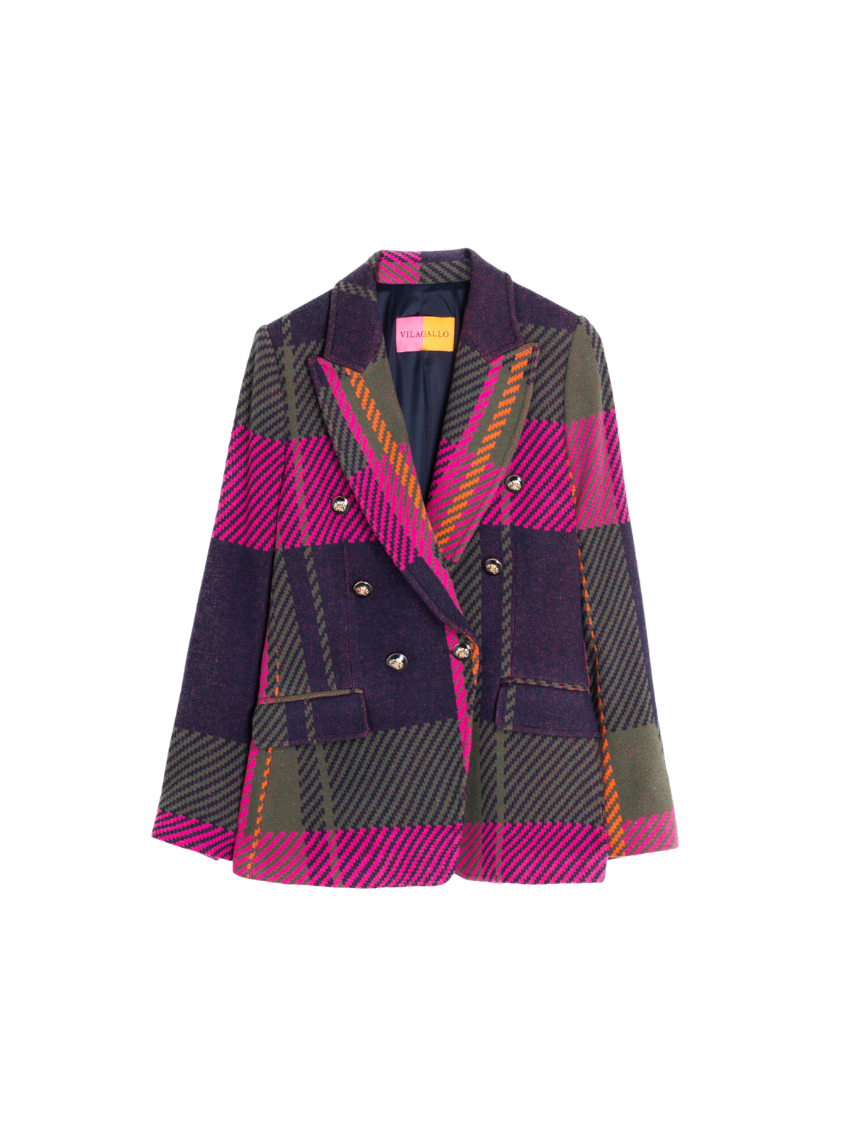 Plaid Double Breasted Blazer – The RiverLane