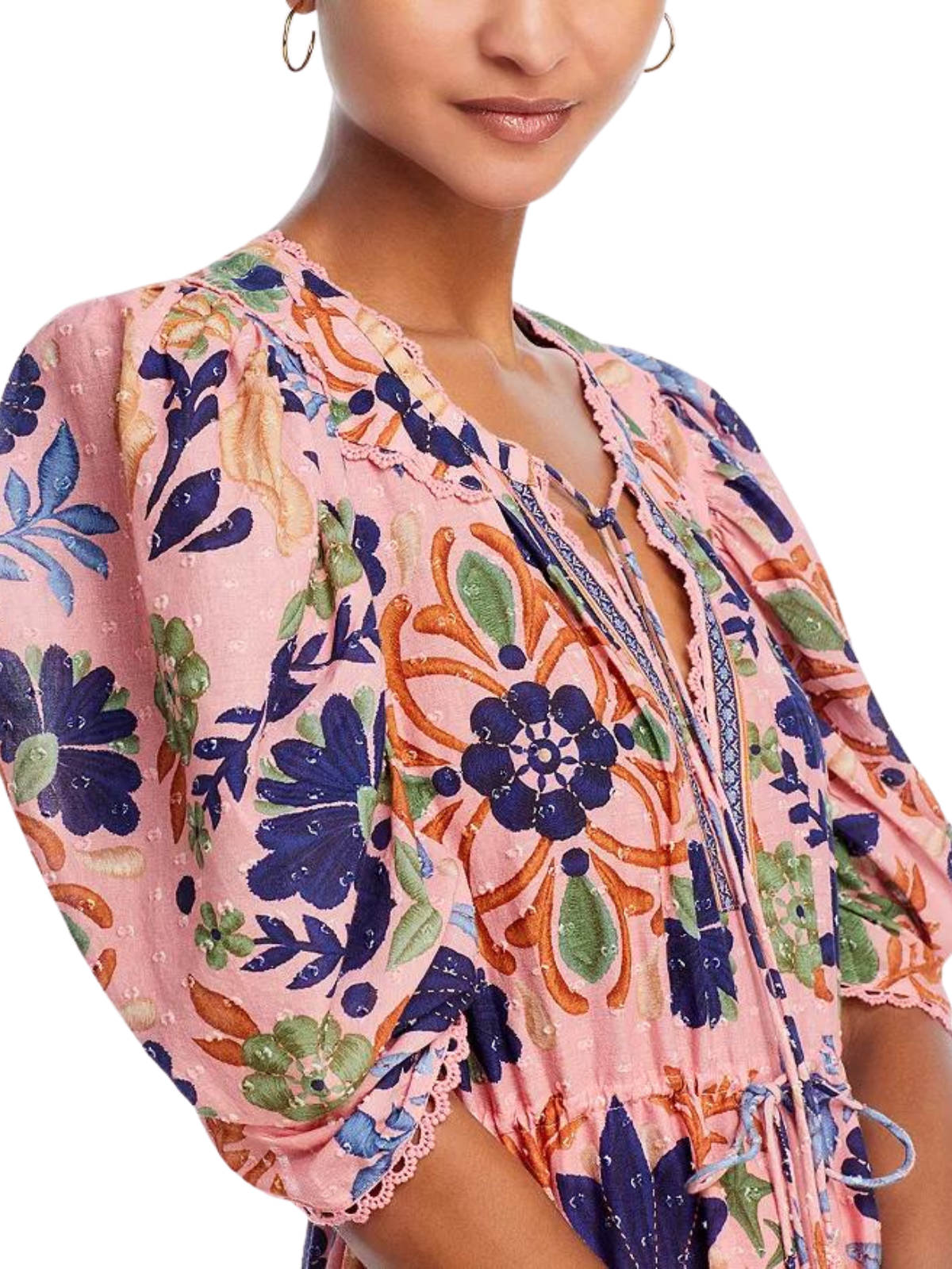farm rio pink seashell tapestry mini dress Seashell Tapestry Pink Mini Dress FARM Rio