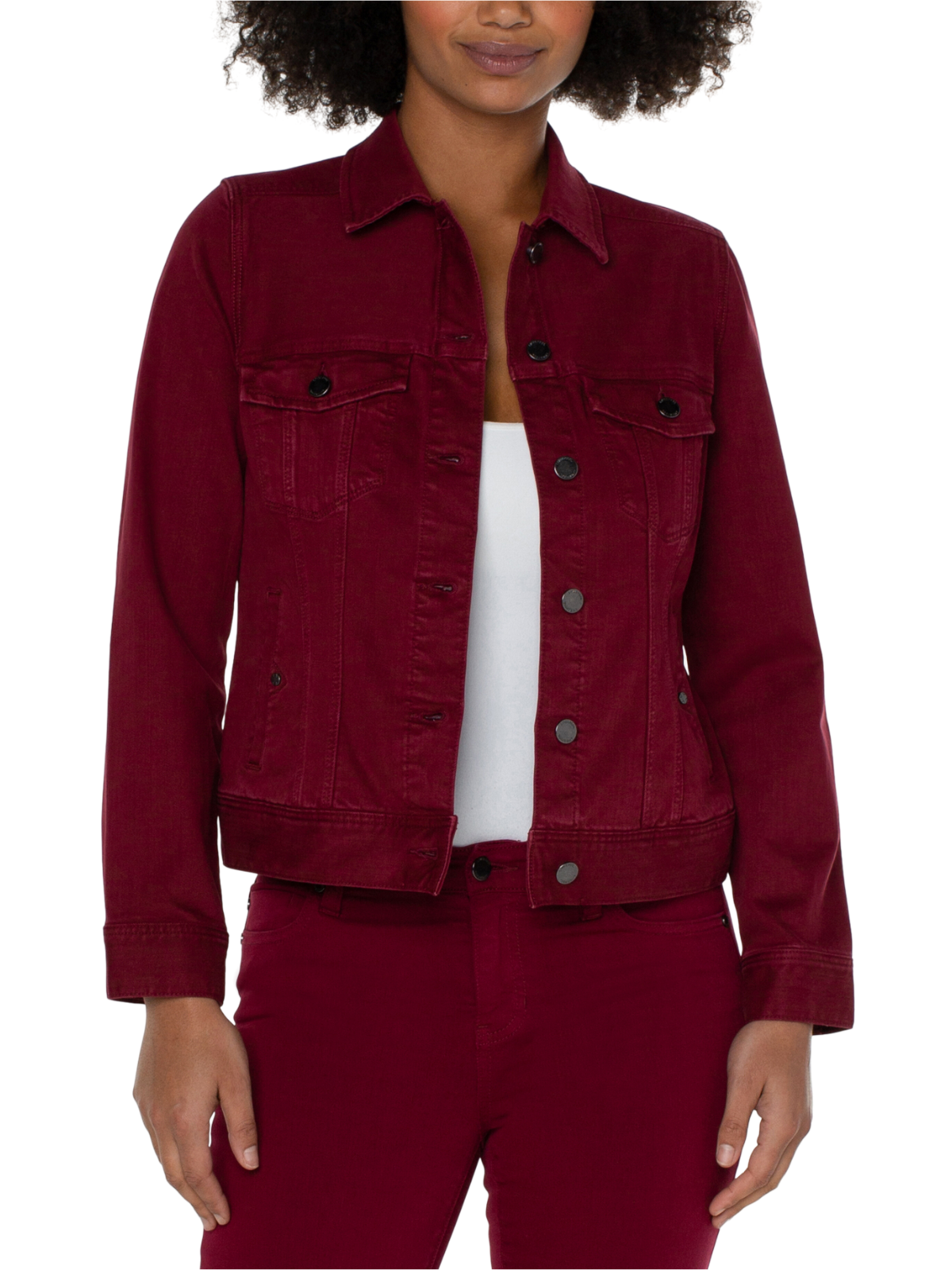 Red Velvet Classic Jean Jacket The RiverLane