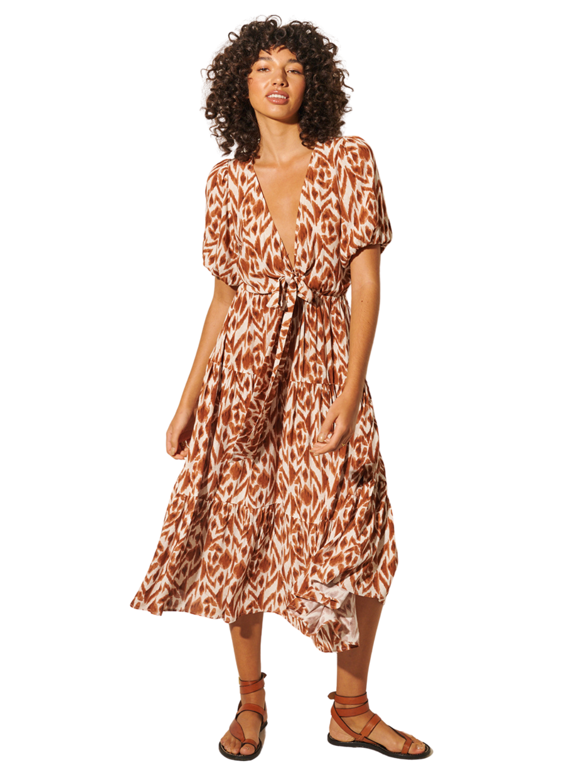 marisa midi dress Fifteen Twenty Marisa Side-Knot Midi Dress - Black