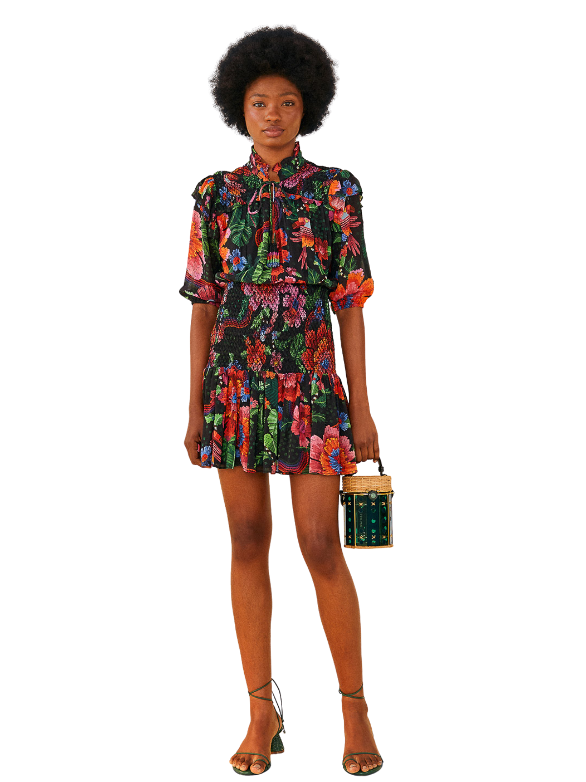 garden mini dress French Garden Floral Mini Dress in Violet