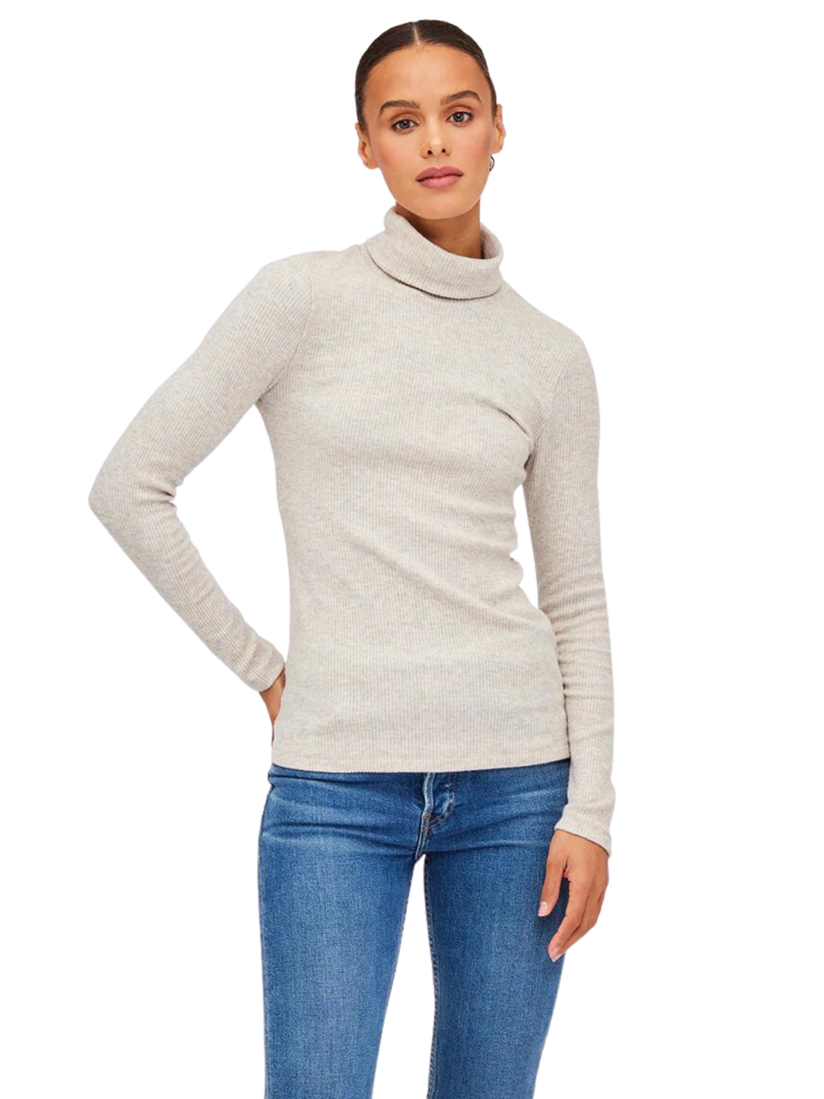 Oatmeal Turtleneck Top – The RiverLane