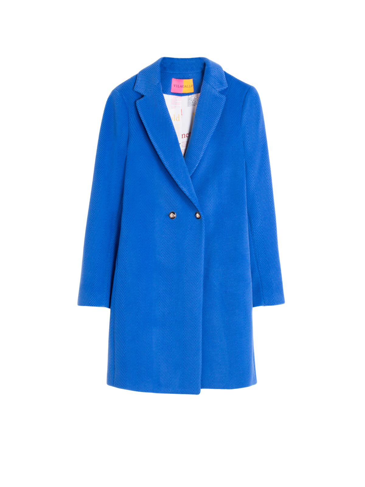 Blue Herringbone A-Line Coat – The RiverLane